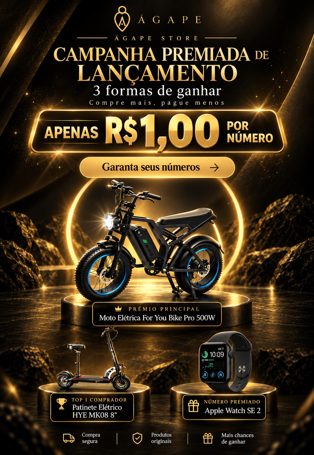 Campanha Premiada de Lançamento Ágape Store
